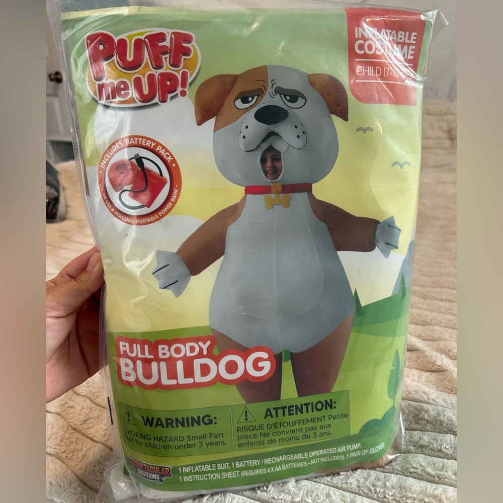 Inflatable Bulldog Costume (Kids)